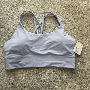 Lululemon NWT energy bra long line size 10 color PSLB (pastel blue)